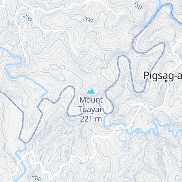 Map of Mount Tuayan