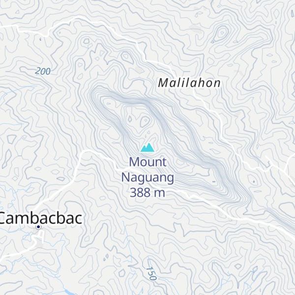 Map of Mount Naguang