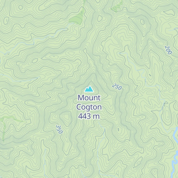 Map of Mount Cogton