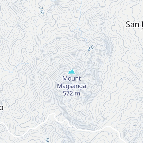 Map of Mount Magsanga