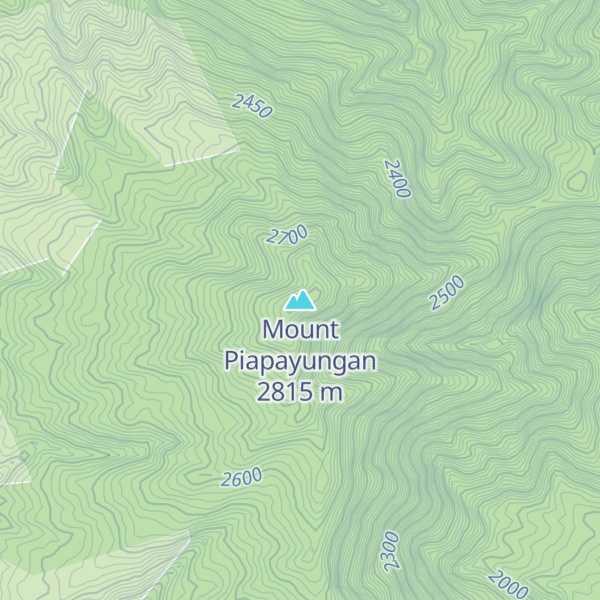 Map of Mount Piapayungan