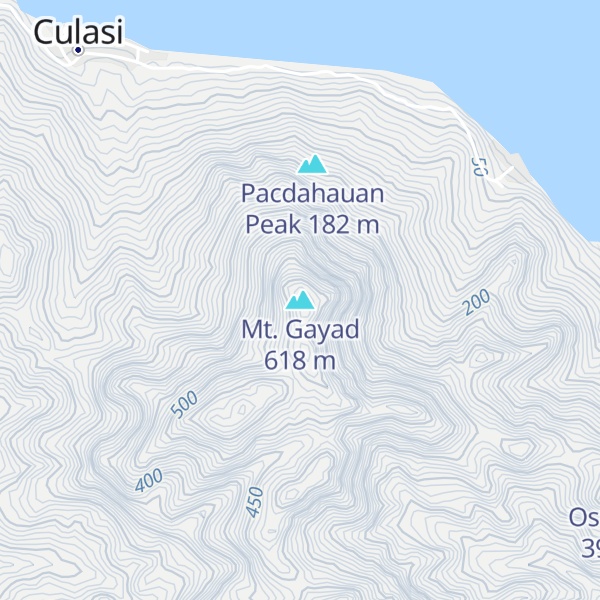 Map of Mt. Gayad