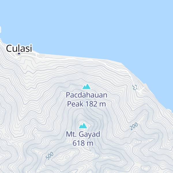 Map of Pacdahauan Peak