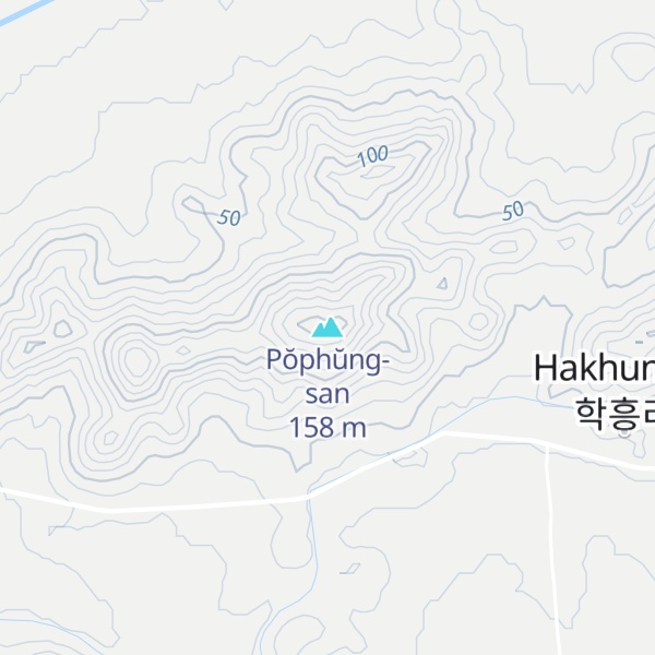 Map of Pŏphŭng-san