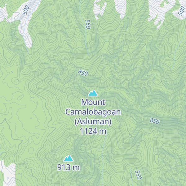 Map of Mount Camalobagoan (Asluman)