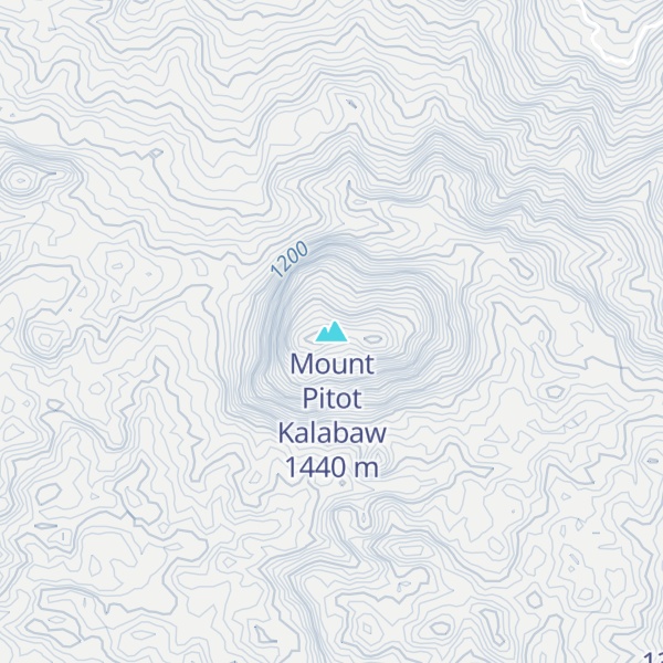 Map of Mount Pitot Kalabaw