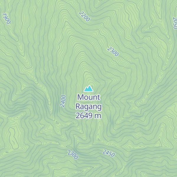 Map of Mount Ragang