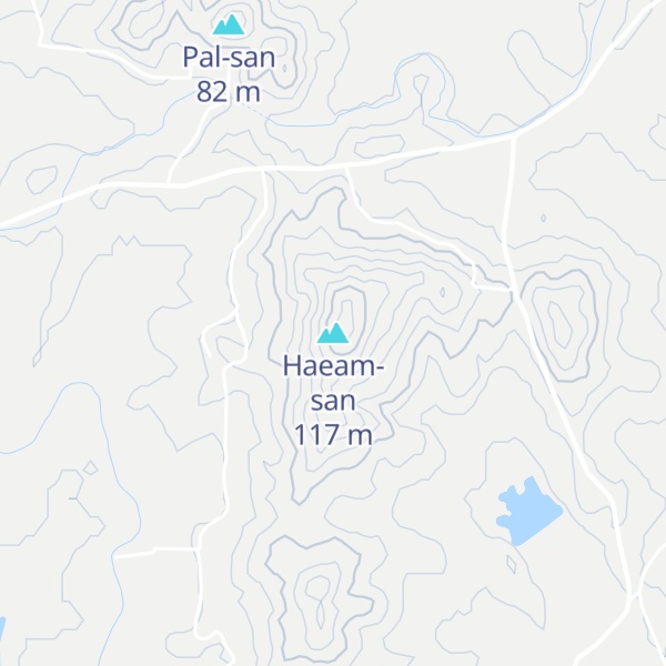 Map of Haeam-san