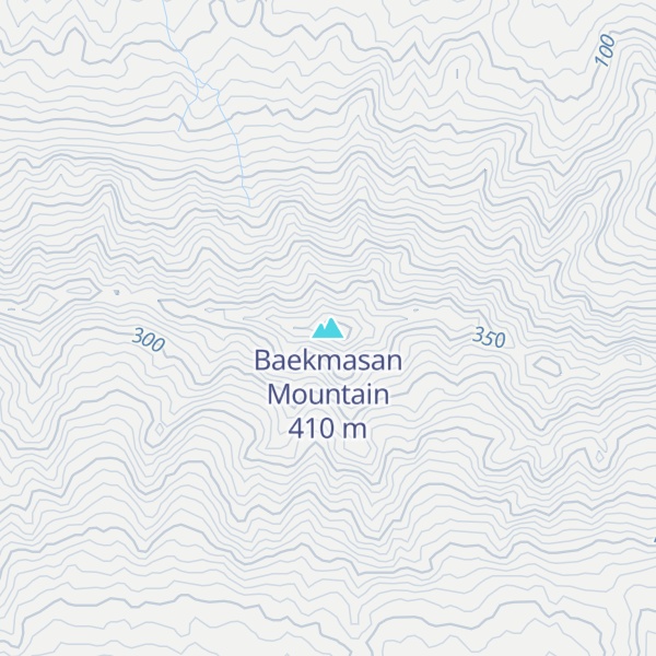 Map of Baekmasan Mountain