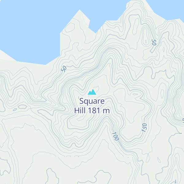Map of Square Hill