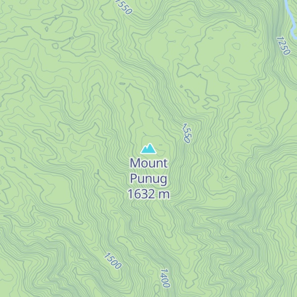 Map of Mount Punug