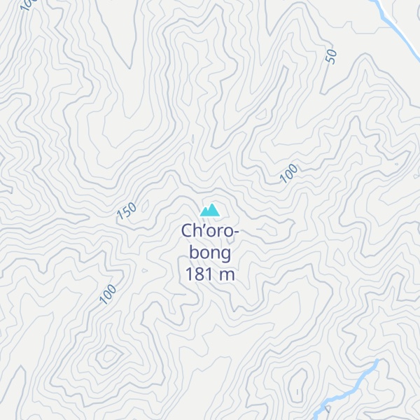 Map of Ch’oro-bong