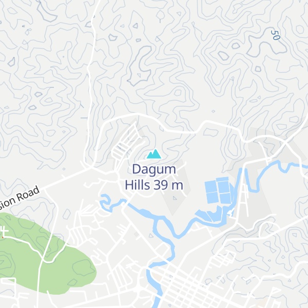 Map of Dagum Hills