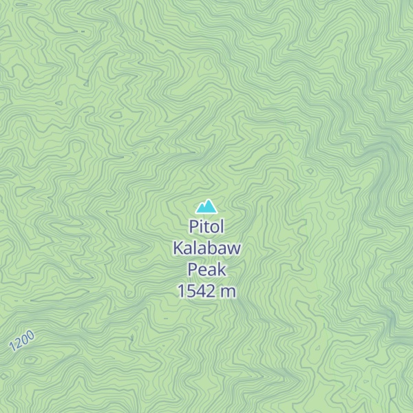 Map of Pitol Kalabaw Peak