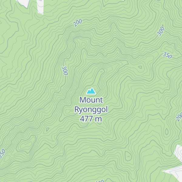 Map of Mount Ryonggol