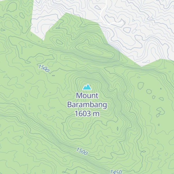 Map of Mount Barambang