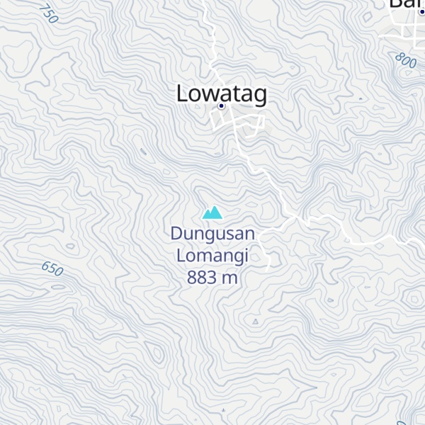 Map of Dungusan Lomangi