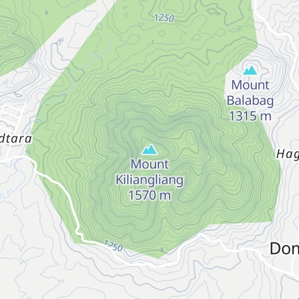 Map of Mount Kiliangliang