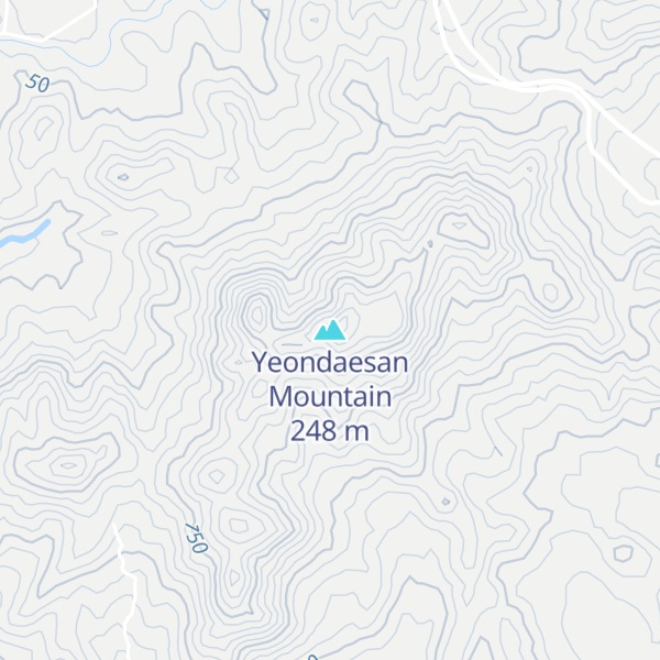 Map of Yeondaesan Mountain