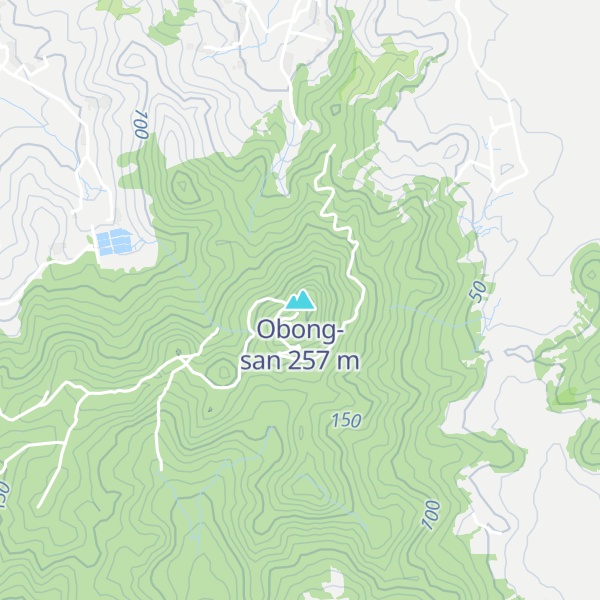 Map of Obong-san
