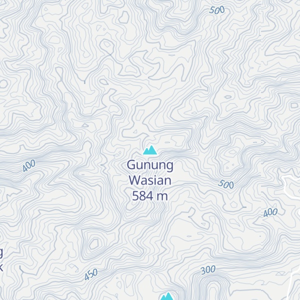 Map of Gunung Wasian