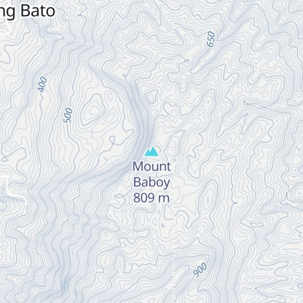 Map of Mount Baboy