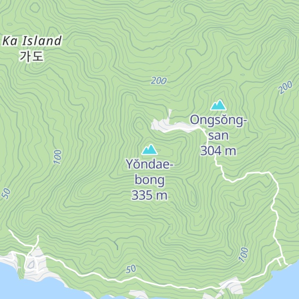 Map of Yŏndae-bong