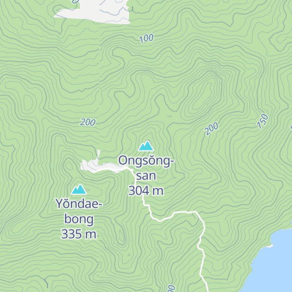 Map of Ongsŏng-san