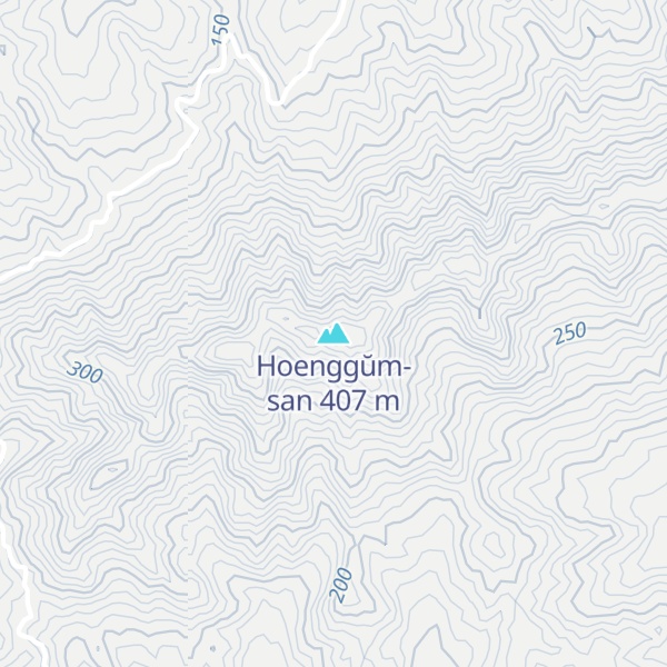 Map of Hoenggŭm-san