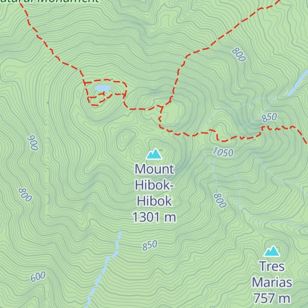 Map of Mount Hibok-Hibok