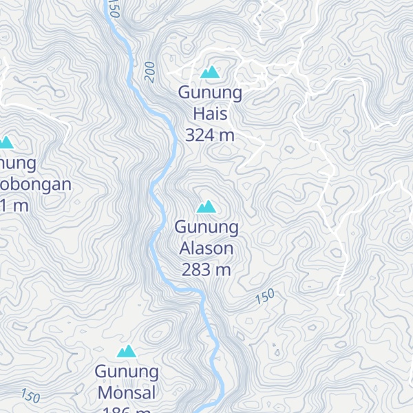 Map of Gunung Alason