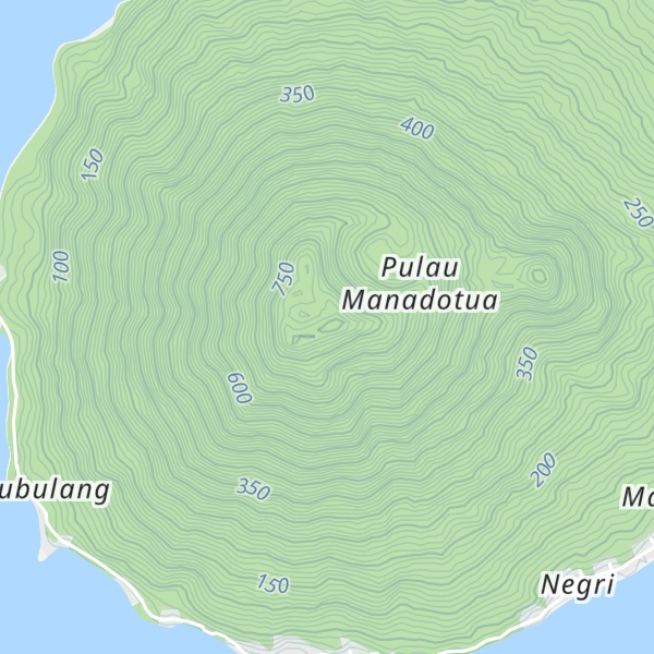 Map of Bongkone Manado Tua