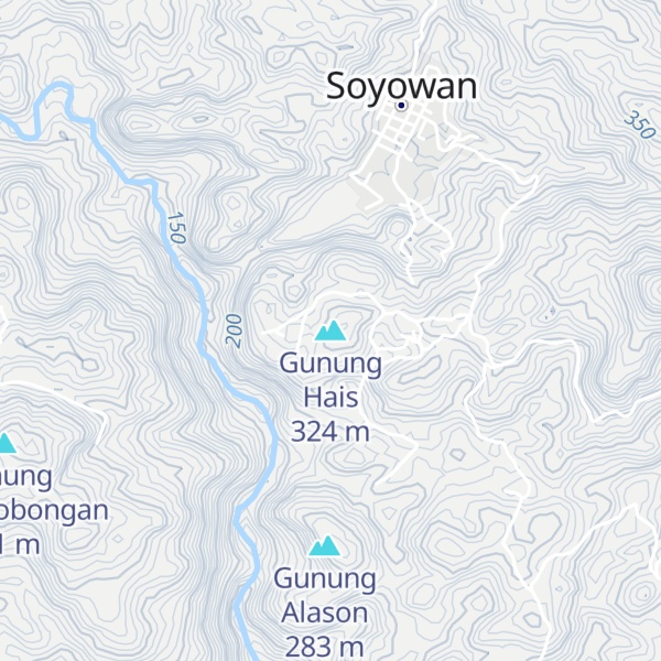 Map of Gunung Hais