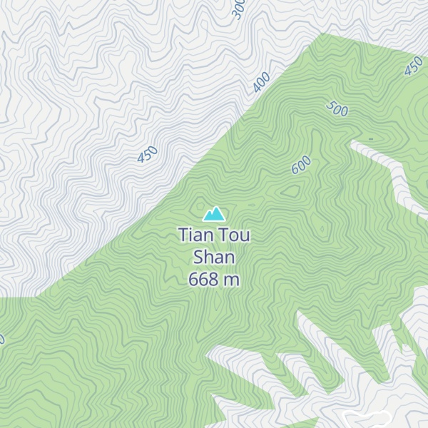 Map of Tian Tou Shan