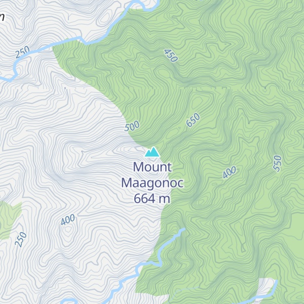 Map of Mount Maagonoc