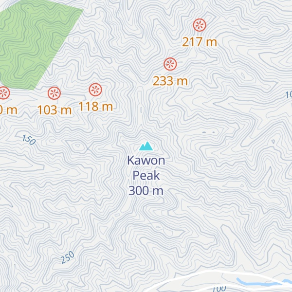 Map of Kawon Peak