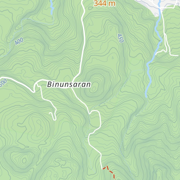 Map of Mount Campana
