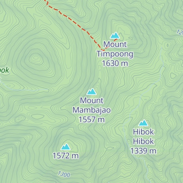 Map of Mount Mambajao