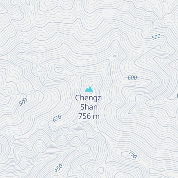 Map of Chengzi Shan