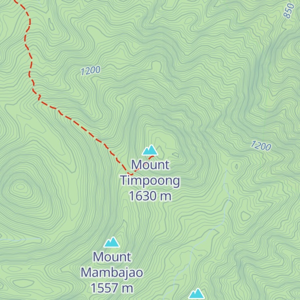 Map of Mount Timpoong