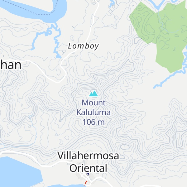 Map of Mount Kaluluma