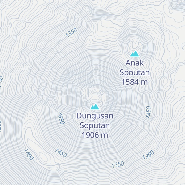Map of Gunung Soputan