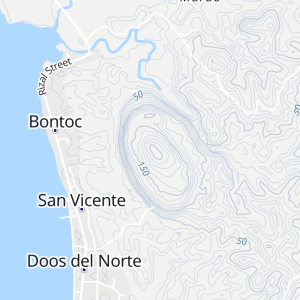 Map of Mount Bontoc
