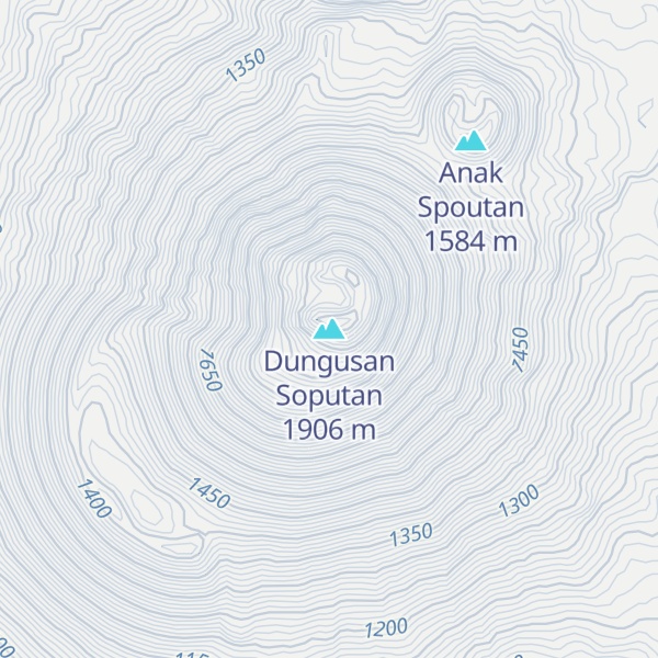 Map of Dungusan Soputan