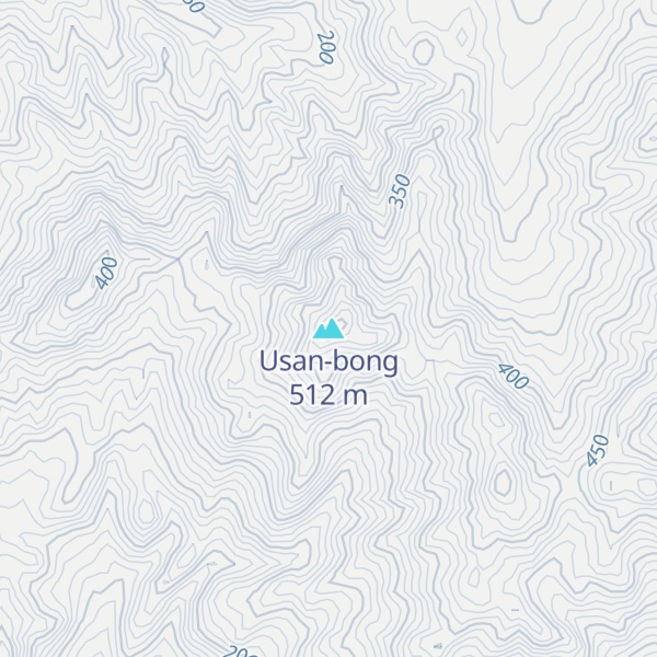 Map of Usan-bong