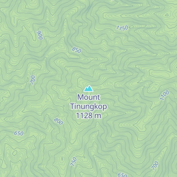 Map of Mount Tinungkop