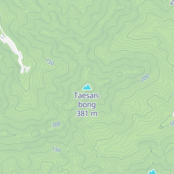 Map of Taesan-bong