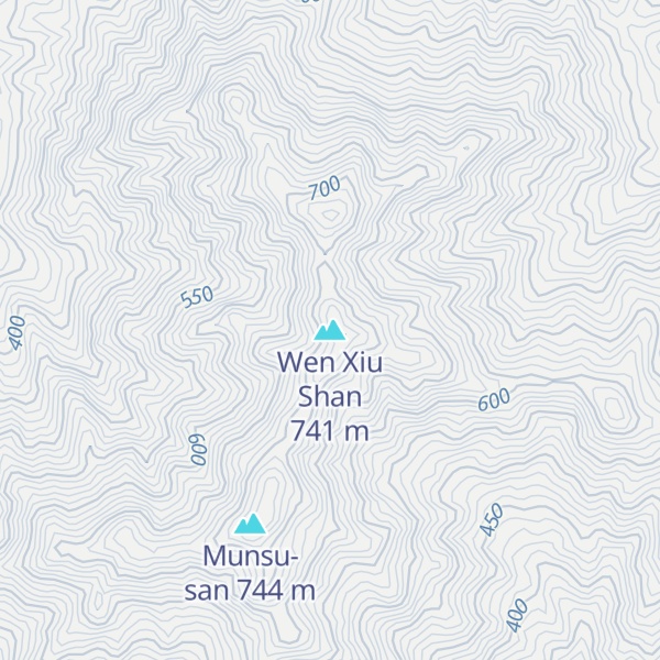 Map of Wen Xiu Shan