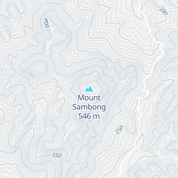 Map of Mount Sambong