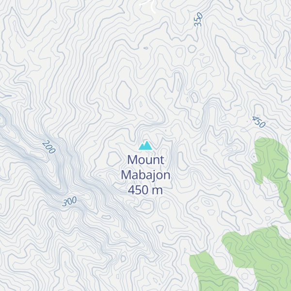 Map of Mount Mabajon